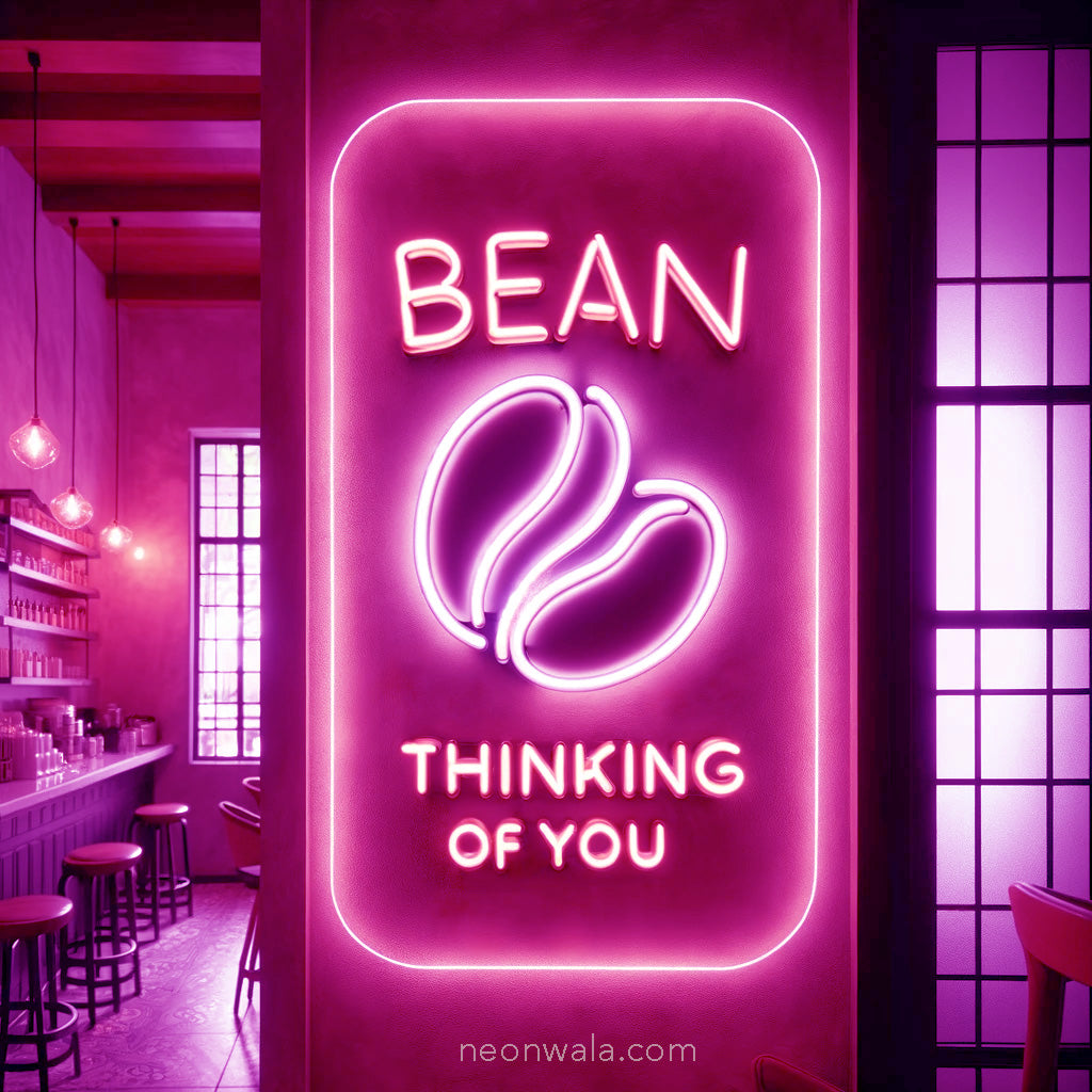 Cafe Neon Light pink color