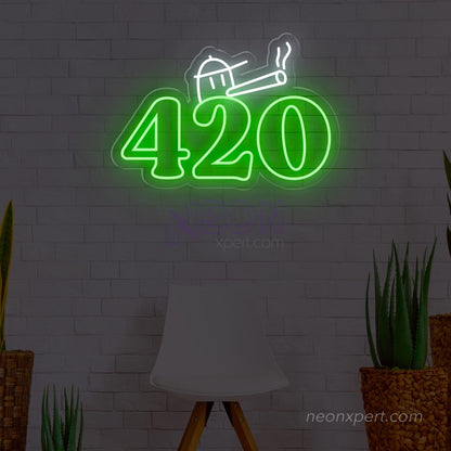 420 Weed LED Neon Sign – Stylish Cannabis-Inspired Lighting Decor - NeonXpert