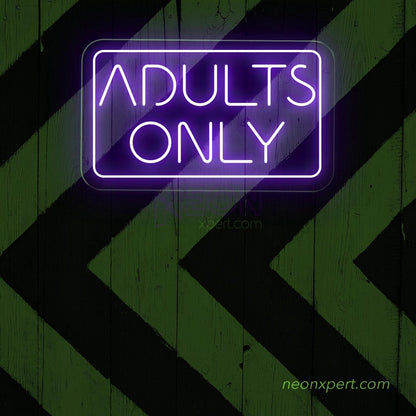 Adults Only Neon Sign | LED Neon Light - NeonXpert