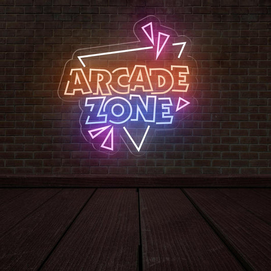 Arcade Zone Neon Sign for Game Rooms and Decor - NEONXPERT