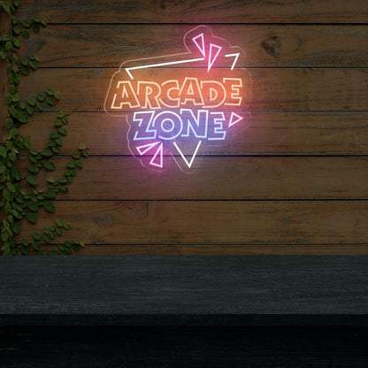 Arcade Zone Neon Sign for Game Rooms and Decor - NEONXPERT