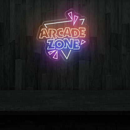 Arcade Zone Neon Sign for Game Rooms and Decor - NEONXPERT