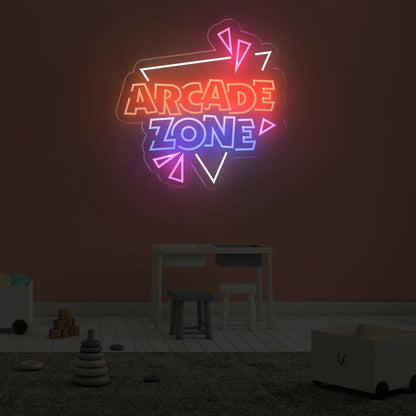 Arcade Zone Neon Sign for Game Rooms and Decor - NEONXPERT