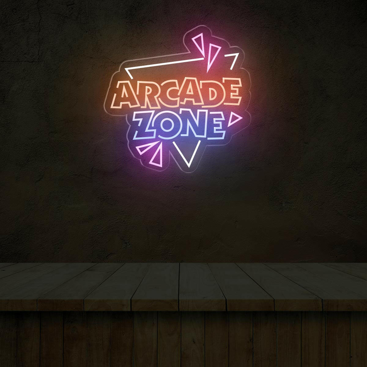 Arcade Zone Neon Sign for Game Rooms and Decor - NEONXPERT