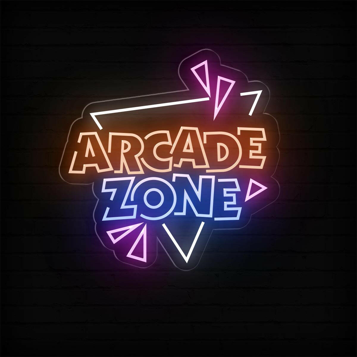 Arcade Zone Neon Sign for Game Rooms and Decor - NEONXPERT